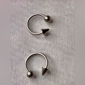 Silver Circular Barbell piecing